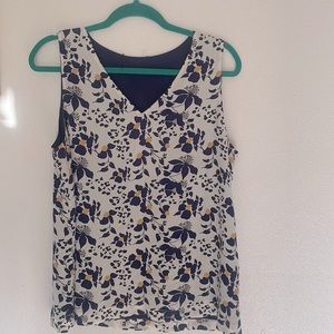 41 Hawthorn Soria Reversable Blouse Size Large- off white.